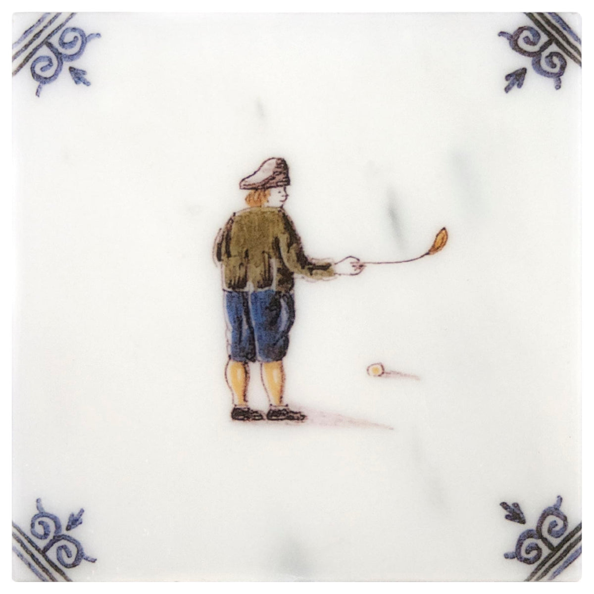 Stone Impressions Delft At Play tile — available at Surface Group