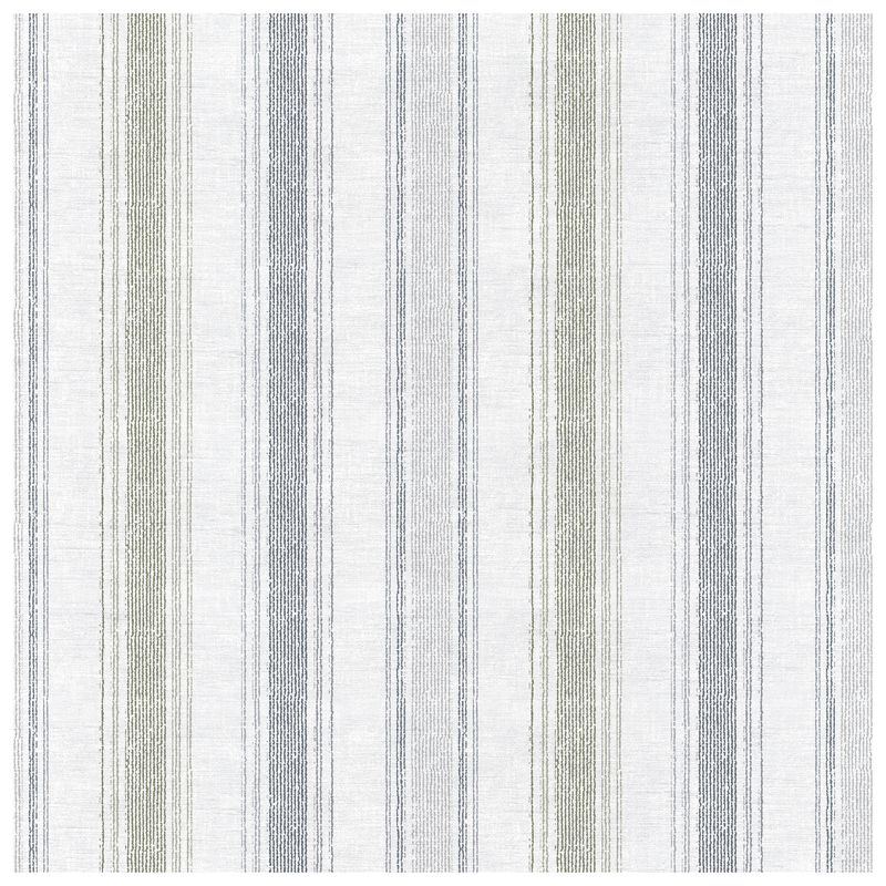 Dutch Stripes Cornflower Blue wallcovering, top-down product view