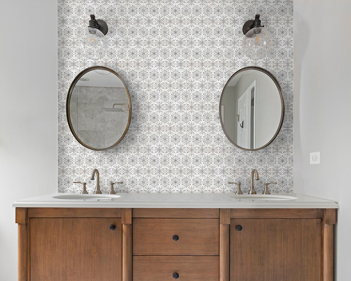 Stone Impressions Eloise honed tile in a room setting — available at Surface Group