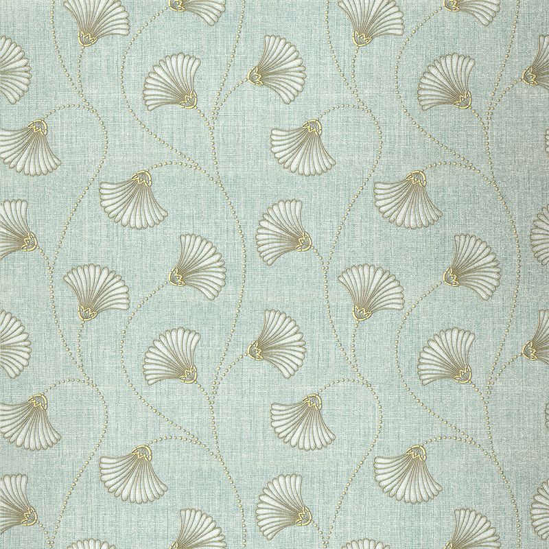 Elysian Sonata Aqua Serenade wallcovering, top-down product view