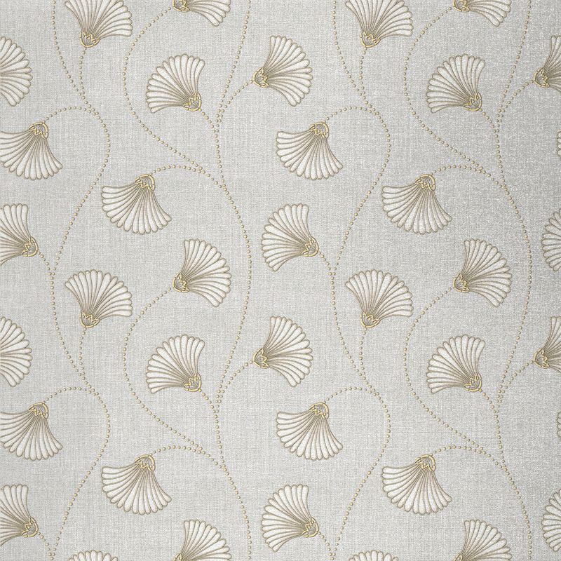 Elysian Sonata Ashen Veil wallcovering, top-down product view