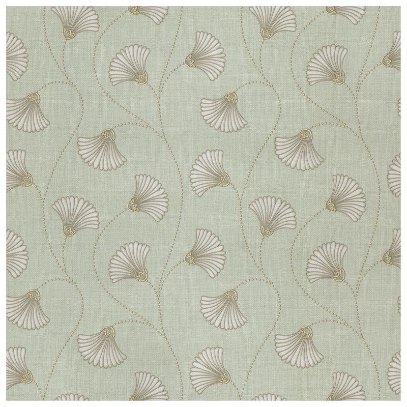 Elysian Sonata Verdant Mist wallcovering, top-down product view