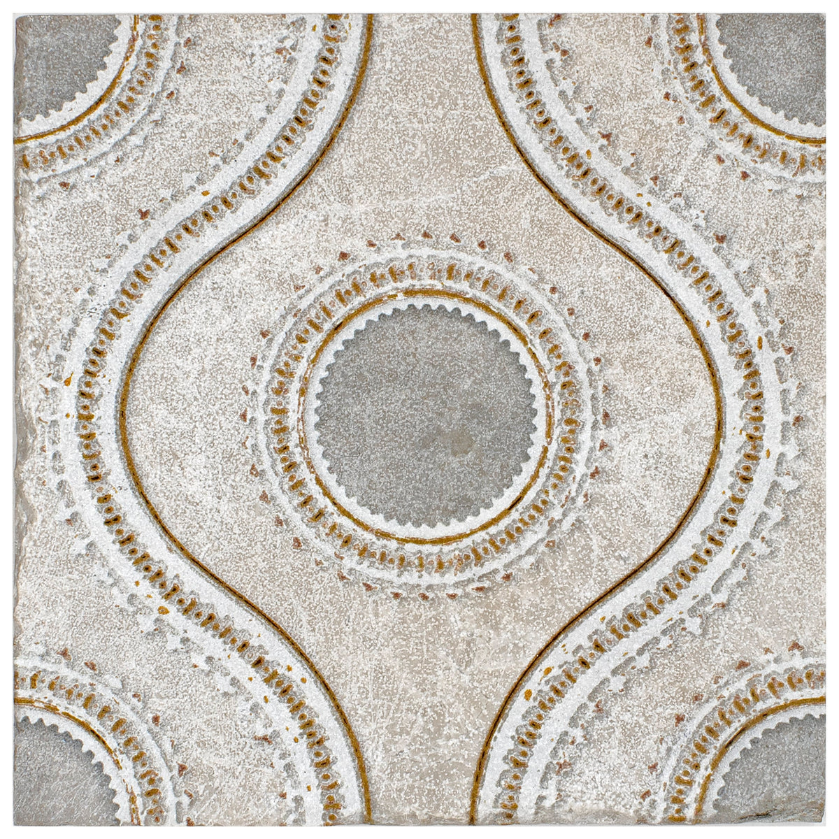 Genie Frosted Sky field tile, alternate product view, 6"×6"×3/8" size. Premium dolomite for floors and walls.