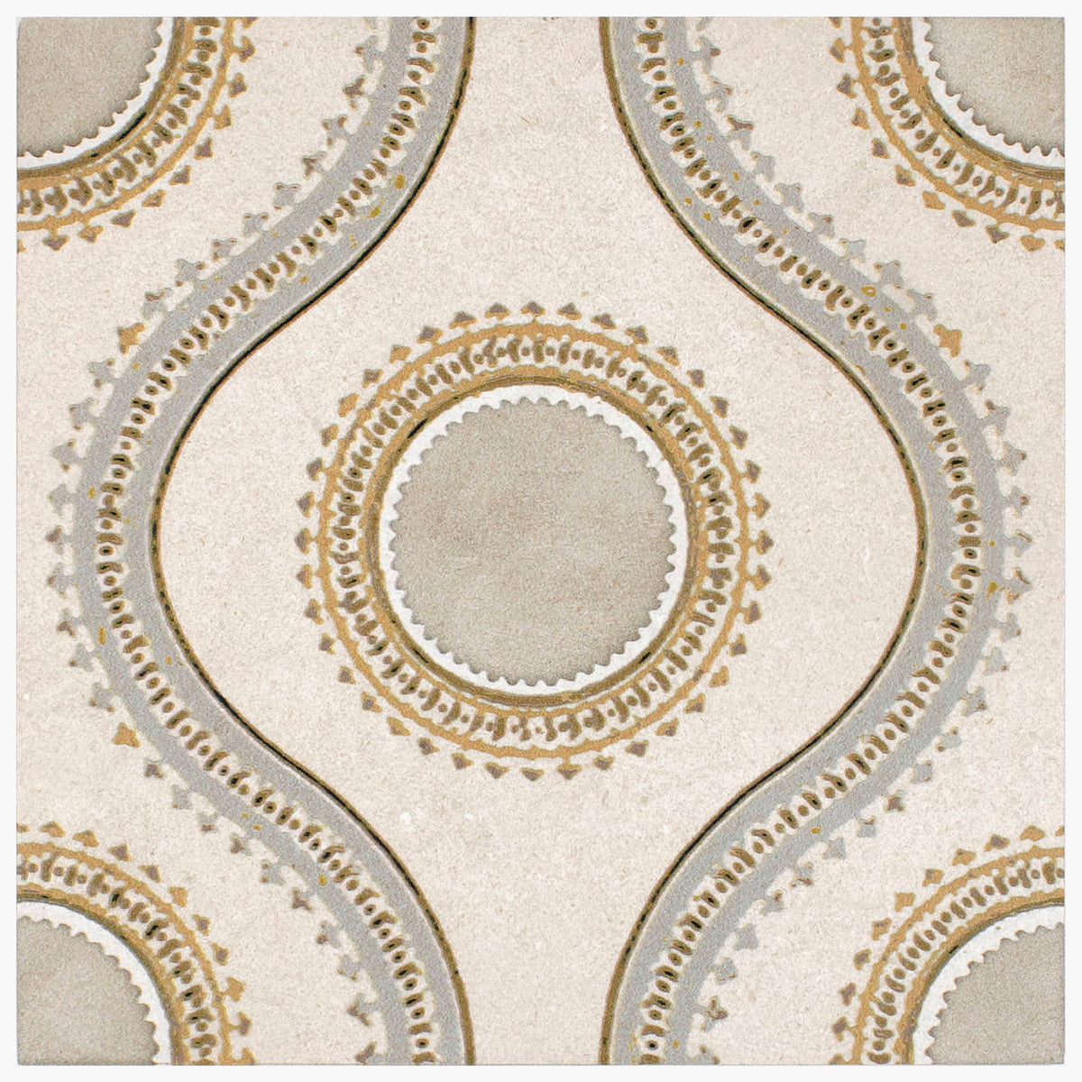 Genie Frosted Sky field tile, alternate product view, 6"×6"×3/8" size. Premium dolomite for floors and walls.