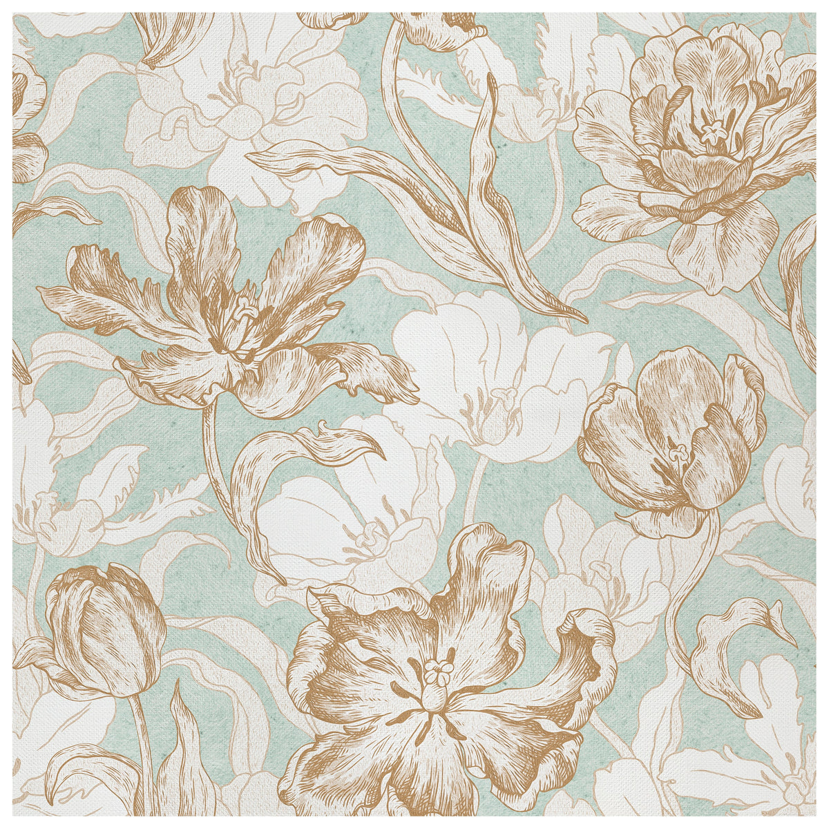 Grandiflora Golden Tide wallcovering, top-down product view