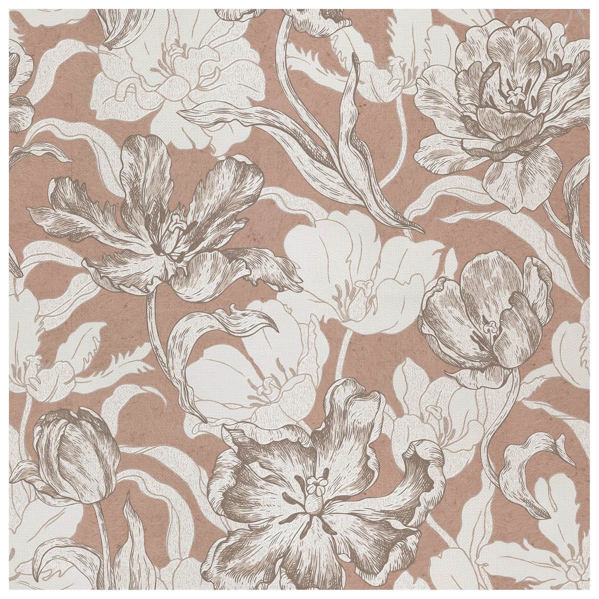 Grandiflora Terra Cotta wallcovering, top-down product view