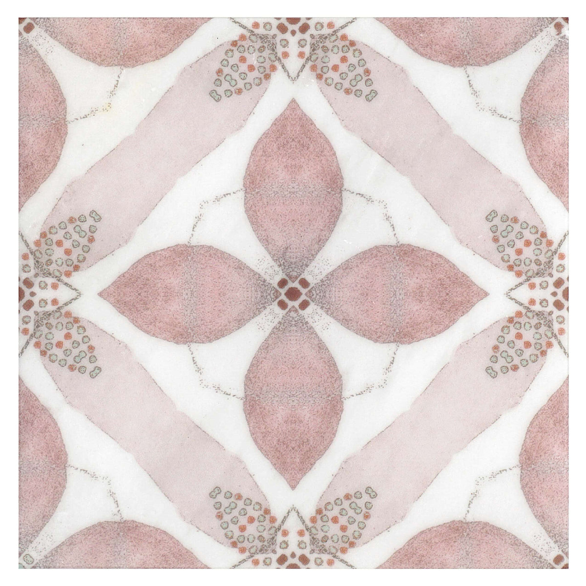 Harlow Rose Quartz field tile, top-down product view
