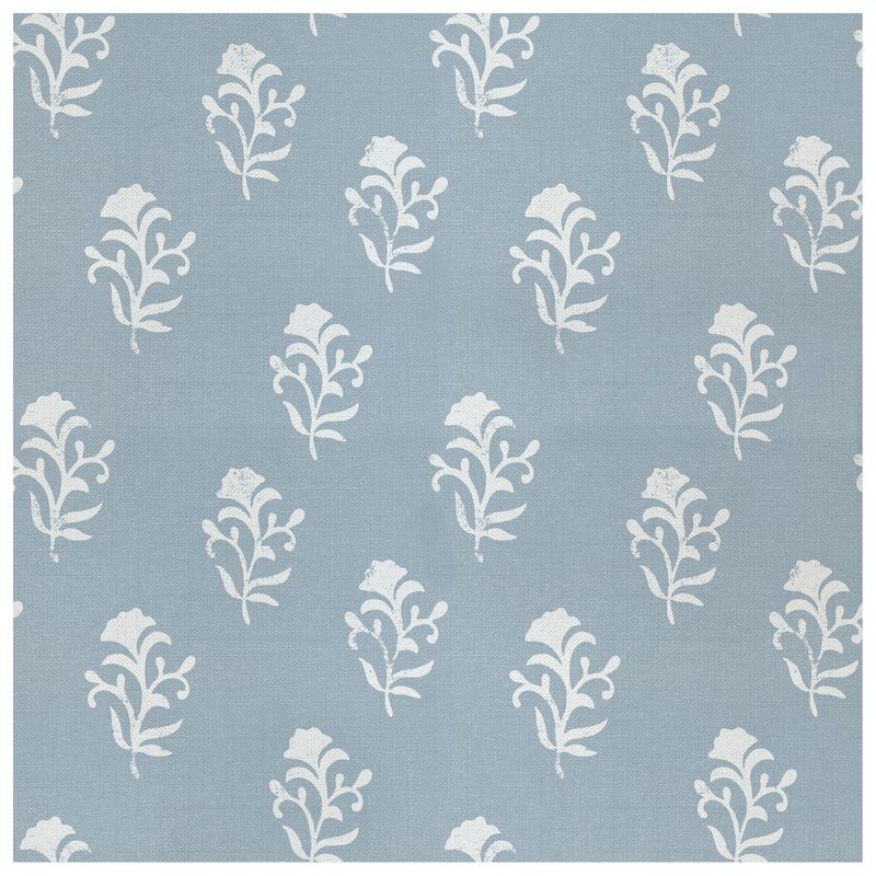 Indira Indigo wallcovering, top-down product view