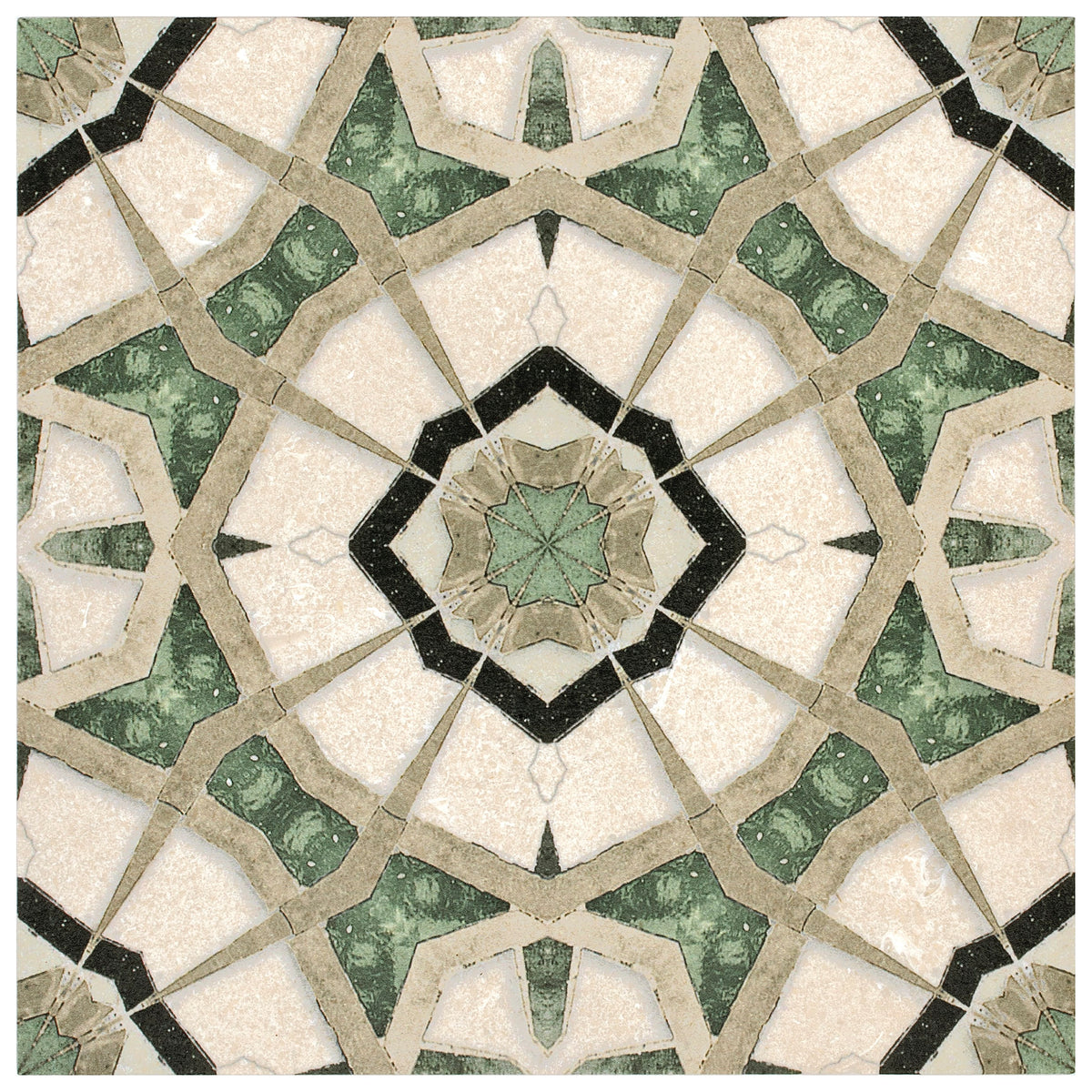 Stone Impressions Leo Emerald Green limestone tile — available at Surface Group