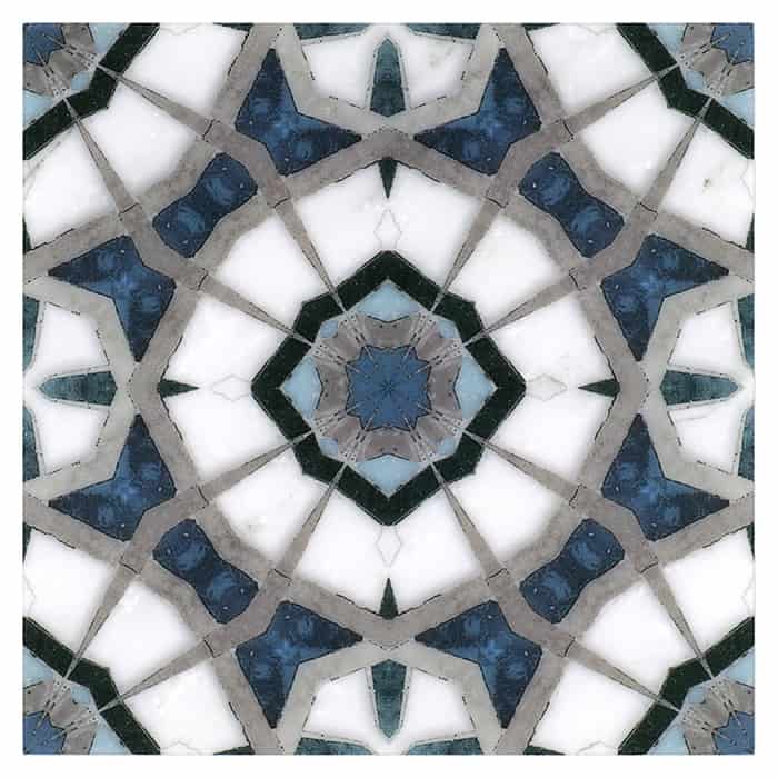Leo Bronze field tile, alternate product view, 6"×6"×3/8" size. Premium dolomite for floors and walls.