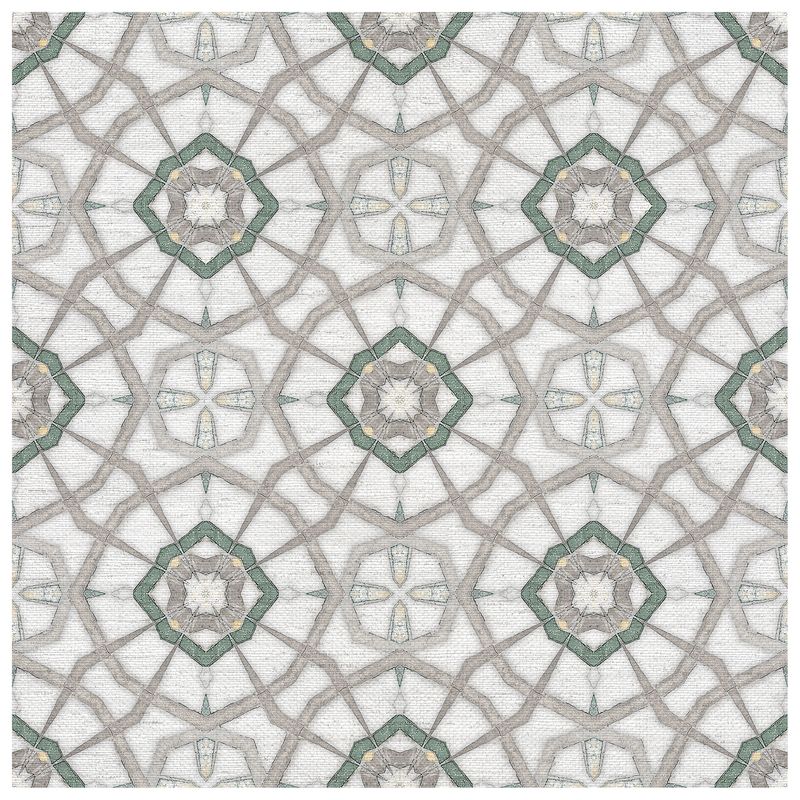 Leon Eucalyptus wallcovering, top-down product view