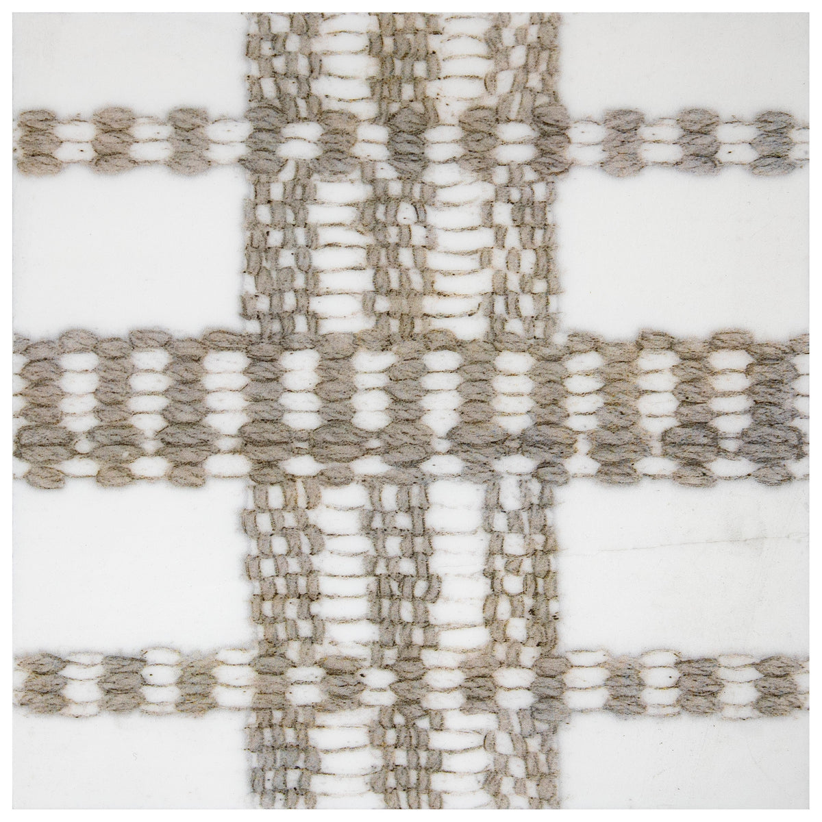 Stone Impressions Loom Plaid Linen honed dolomite tile — available at Surface Group