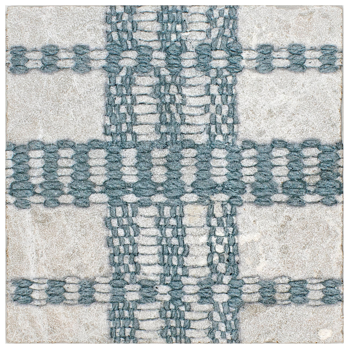 Stone Impressions Loom Plaid honed tile — available at Surface Group