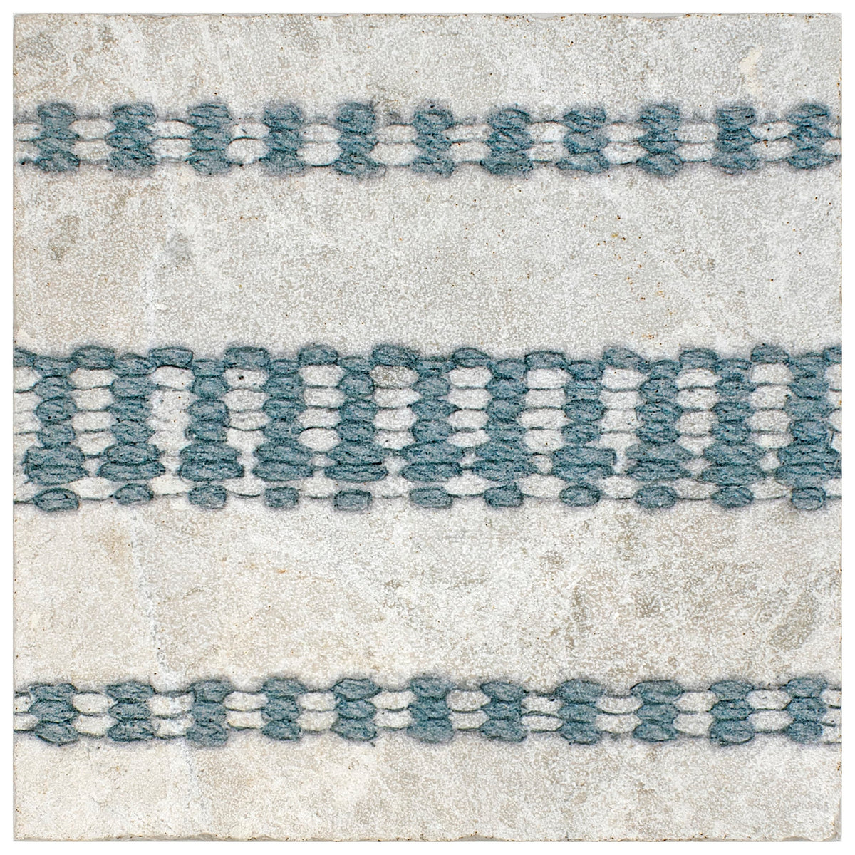 Loom Stripe Linen field tile, alternate product view, 6"×6"×3/8" size. Premium limestone for floors and walls.