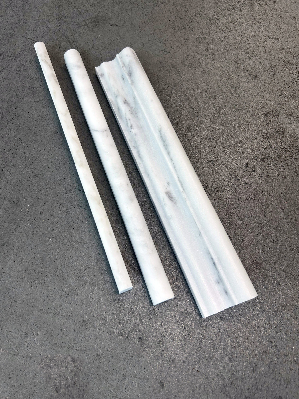 Carrara Blanco field tile, alternate product view, 6"×6"×3/8" size. Premium marble for floors and walls.
