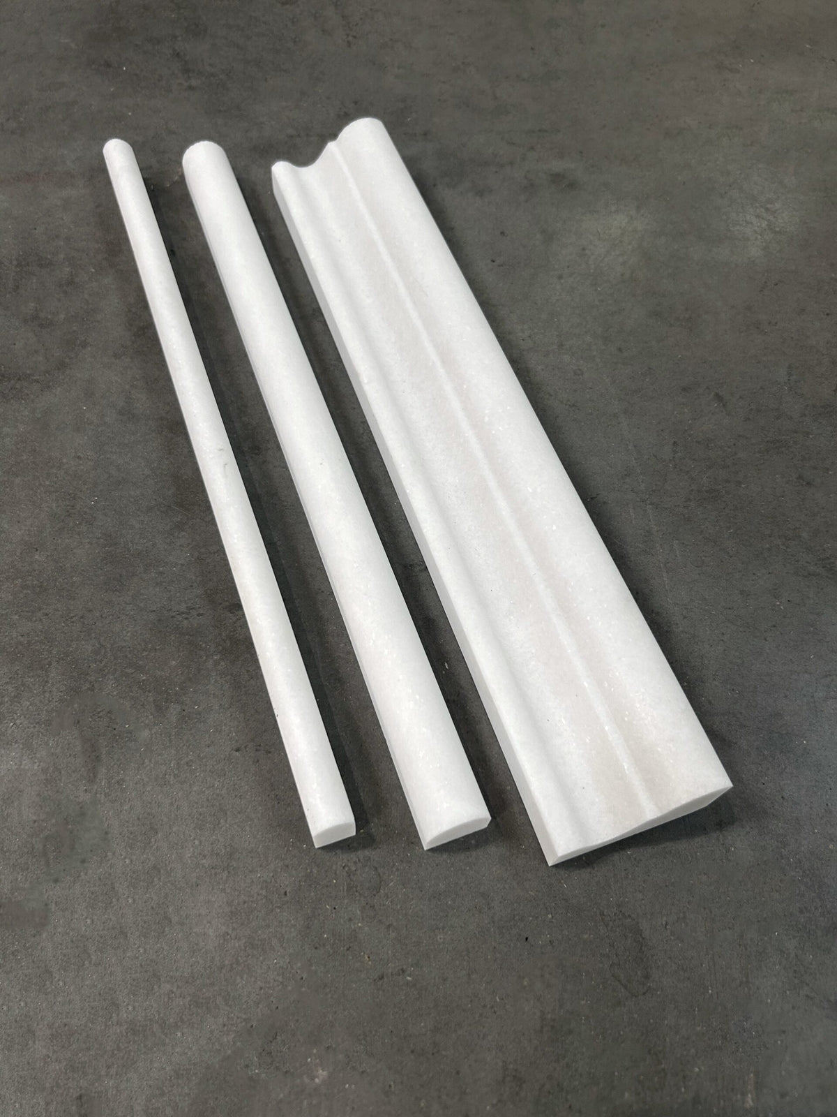Thassos field tile, alternate product view, 12"×12"×3/8" size. Premium marble for floors and walls.