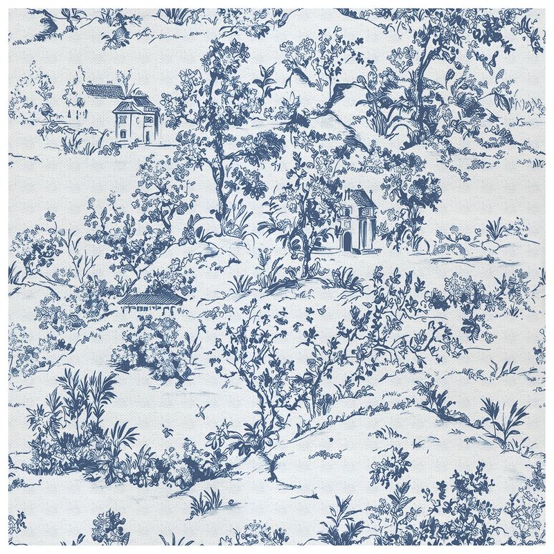 Meadow Lane Admiral Blue wallcovering, top-down product view
