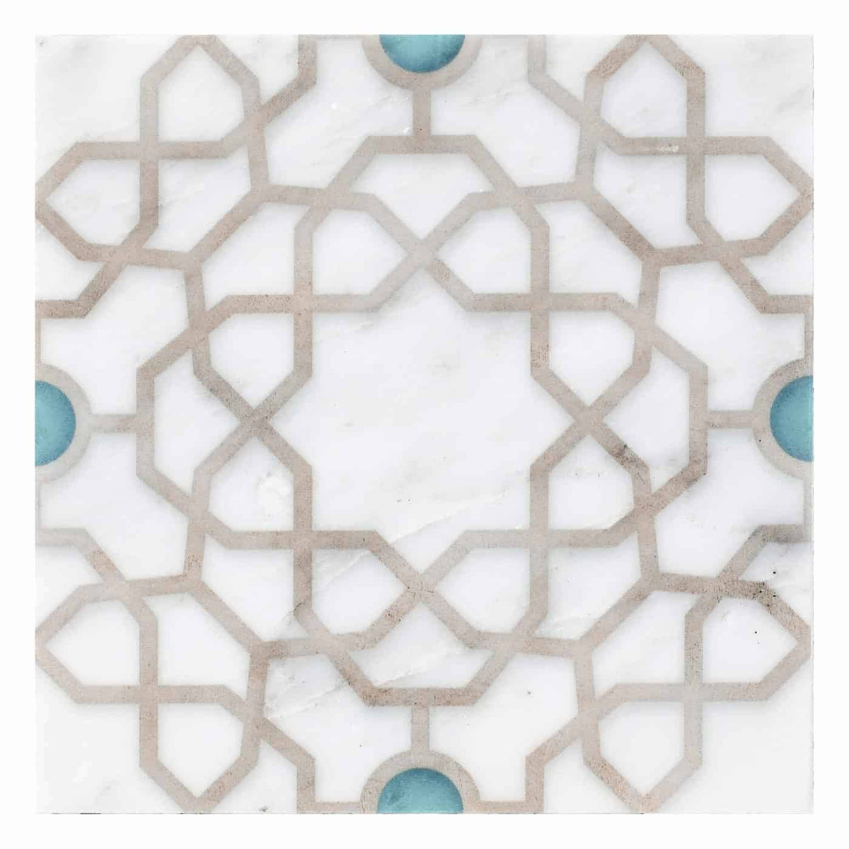Medina Onyx field tile, alternate product view, 6"×6"×3/8" size. Premium dolomite for floors and walls.
