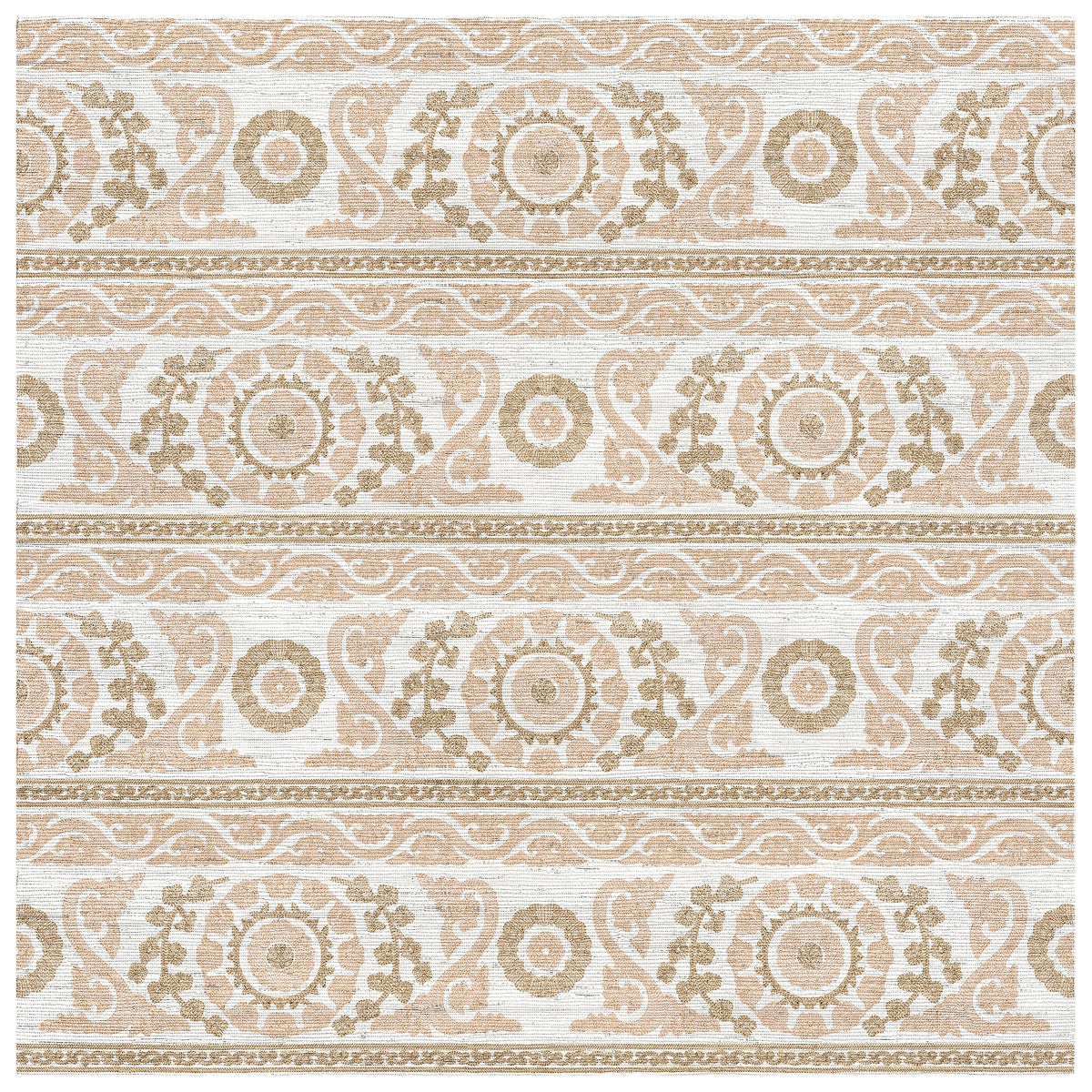 Medora Blush wallcovering, top-down product view