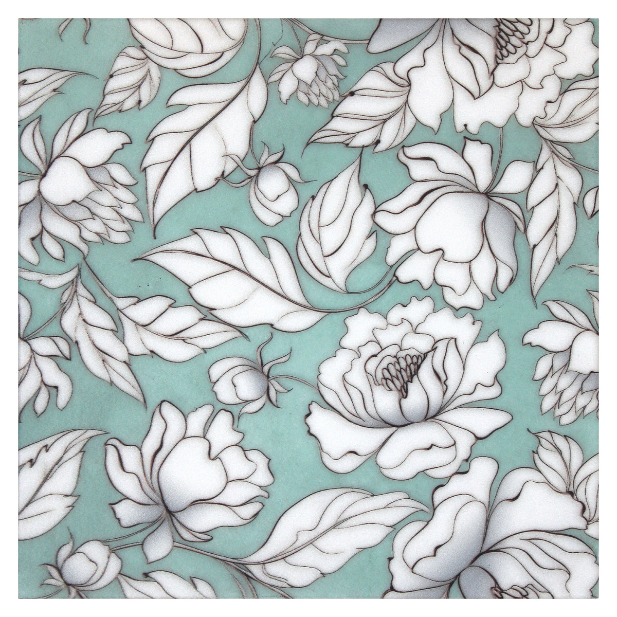 Melrose Sea Mist field tile, top-down product view
