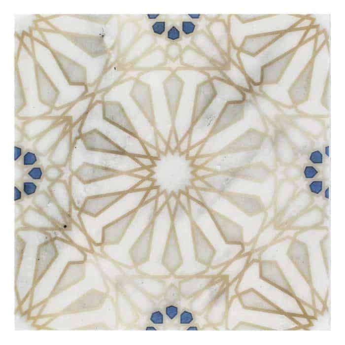 Mossalli Gold field tile, alternate product view, 6"×6"×3/8" size. Premium dolomite for floors and walls.