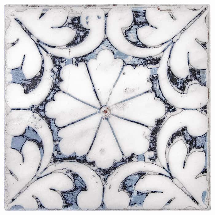 Oasis Black field tile, alternate product view, 6"×6"×3/8" size. Premium dolomite for floors and walls.