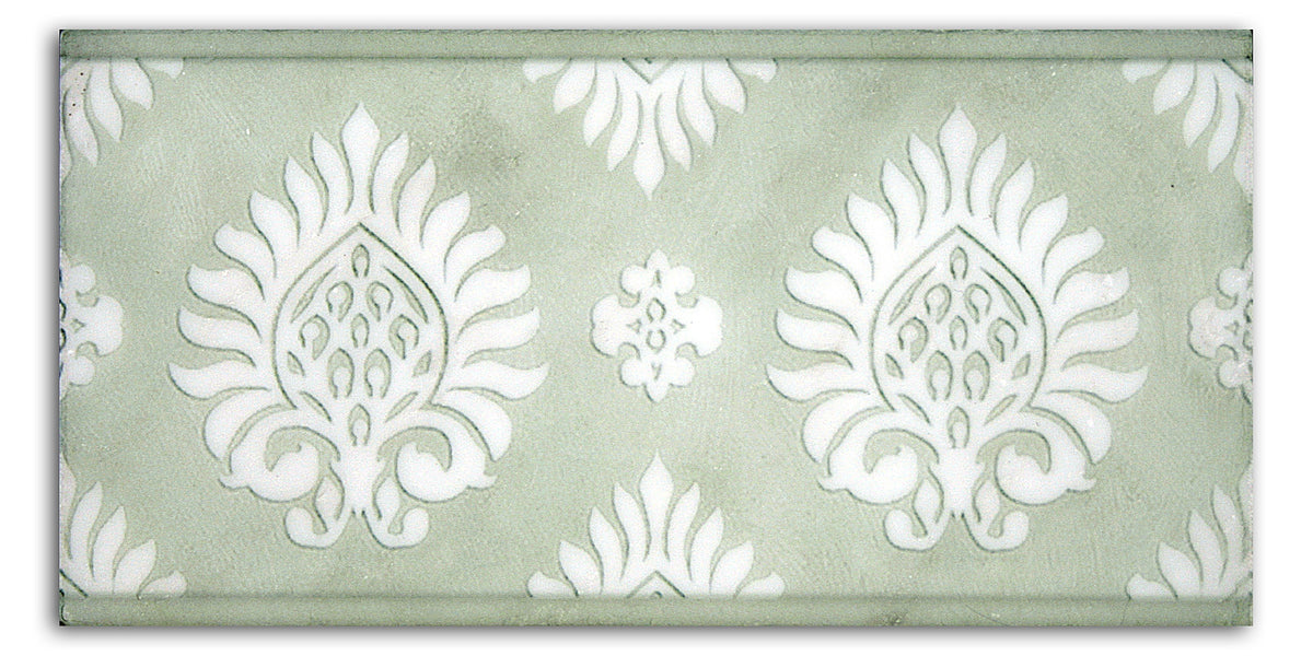 Stone Impressions Paige Celery tile — available at Surface Group