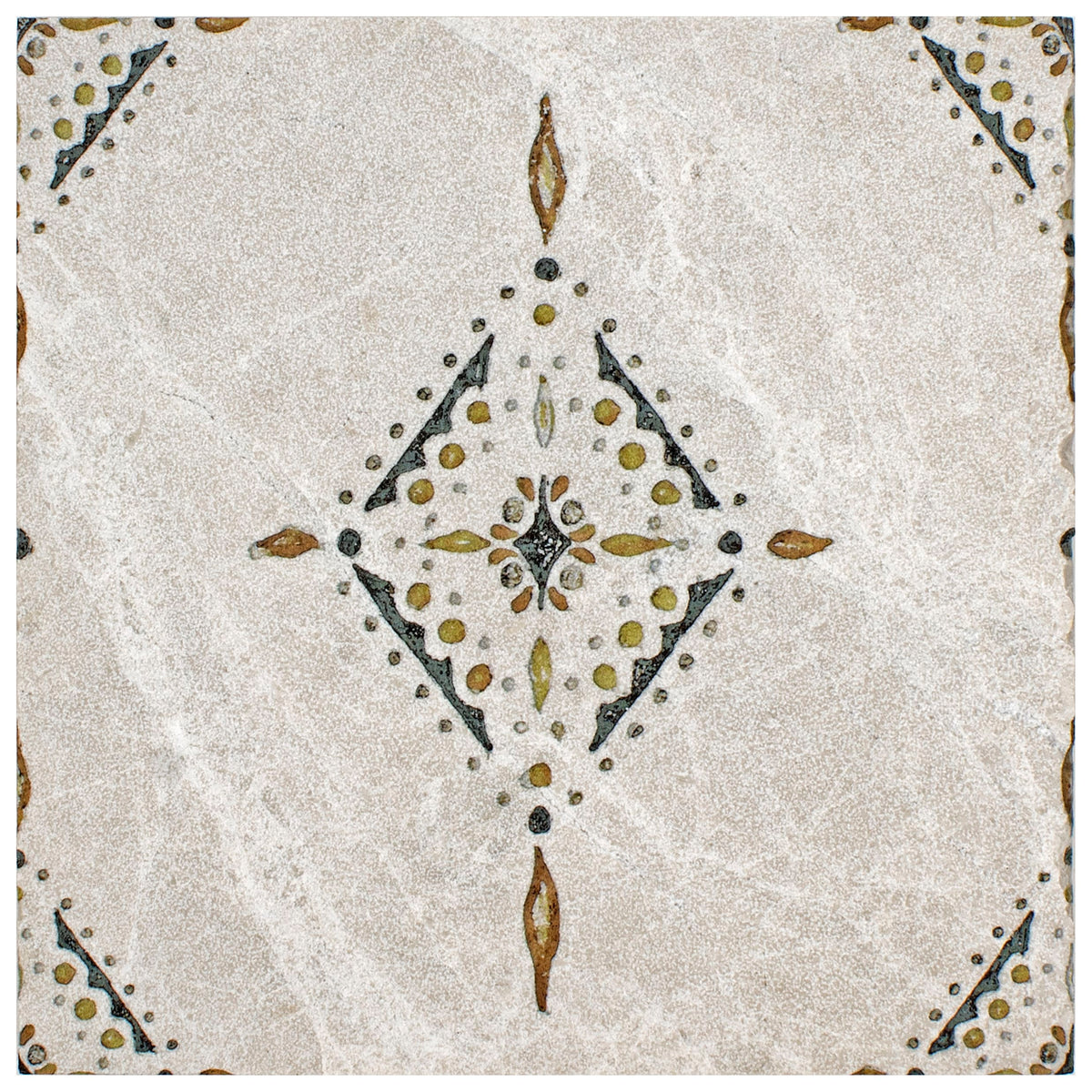 Pendant Black Copper field tile, alternate product view, 6"×6"×3/8" size. Premium dolomite for floors and walls.