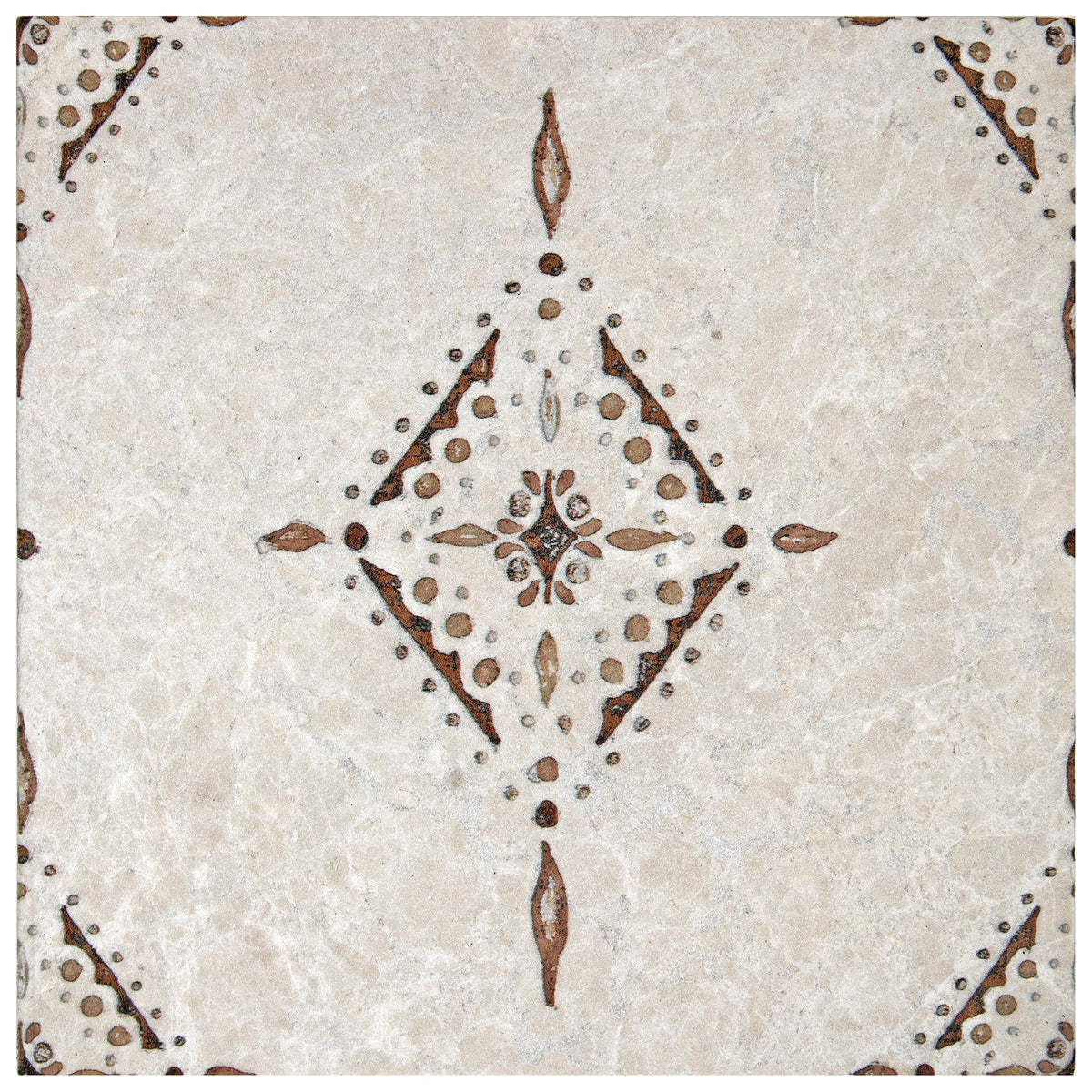 Pendant Black Copper field tile, alternate product view, 6"×6"×3/8" size. Premium dolomite for floors and walls.