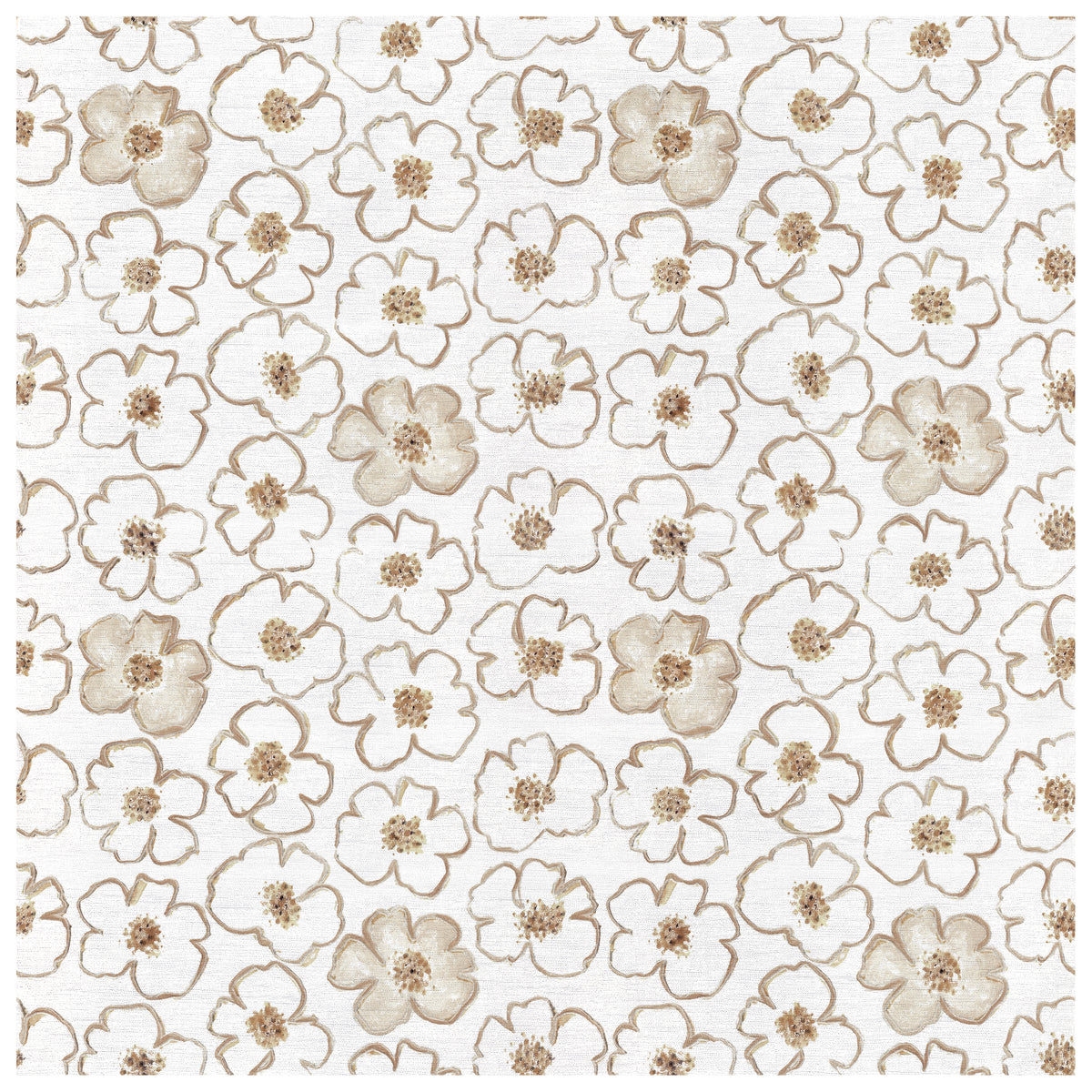 Pippa Clayflower wallcovering, top-down product view
