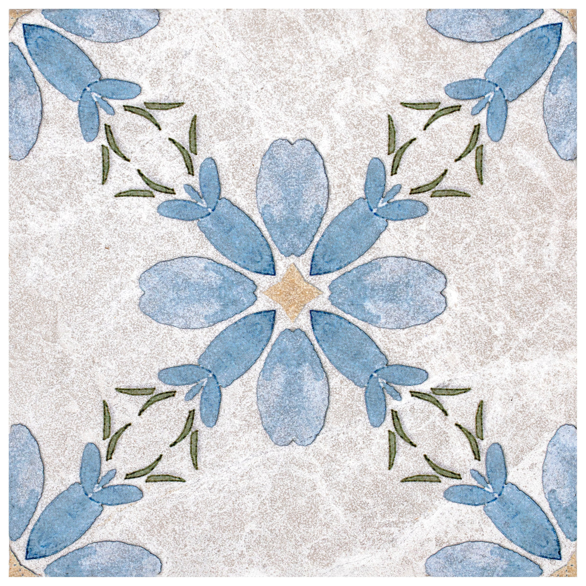 Stone Impressions Primrose French Blue limestone tile — available at Surface Group