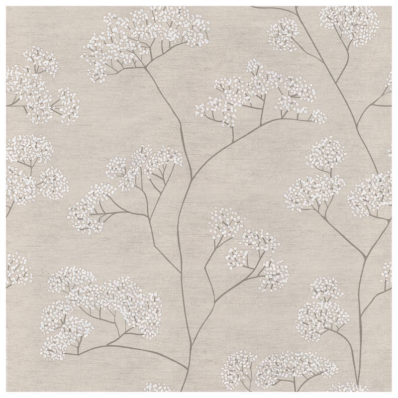 Queen Anne’s Lace Sand Mist wallcovering, top-down product view