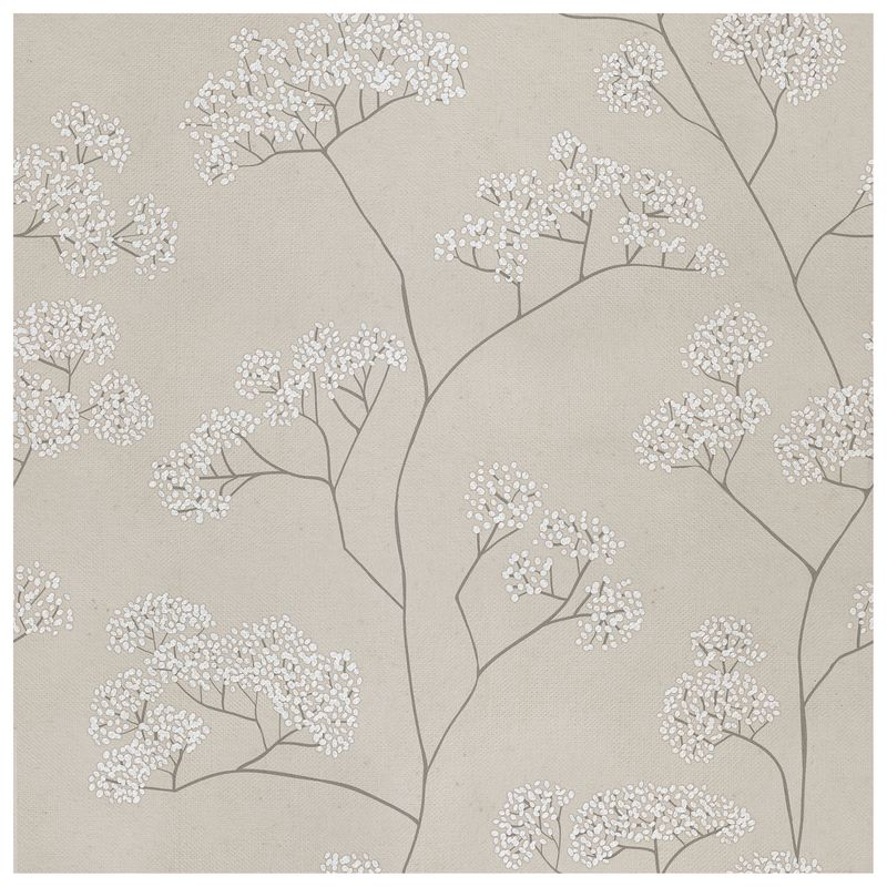 Queen Anne’s Lace Sand Mist wallcovering, top-down product view