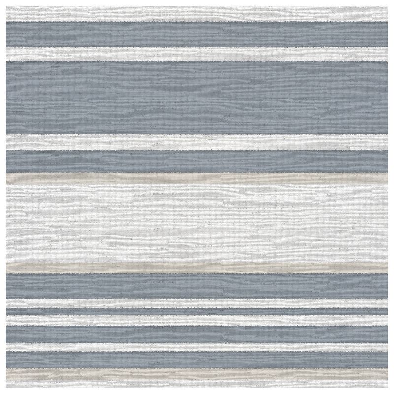Ribbon Coastal Blue wallcovering, top-down product view