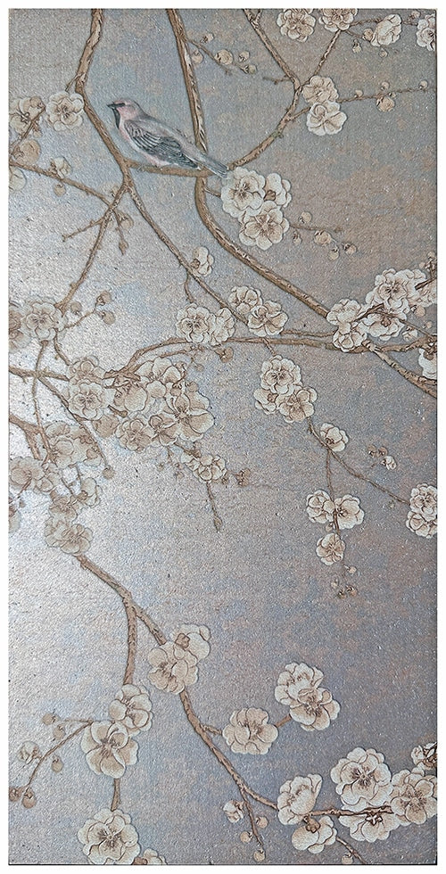 Sakura Blooms Cashmere field tile, alternate product view, 12"×24"×3/8" size. Premium limestone for floors and walls.