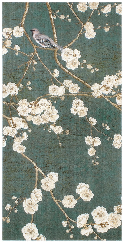 Sakura Blooms Cashmere field tile, alternate product view, 12"×24"×3/8" size. Premium limestone for floors and walls.