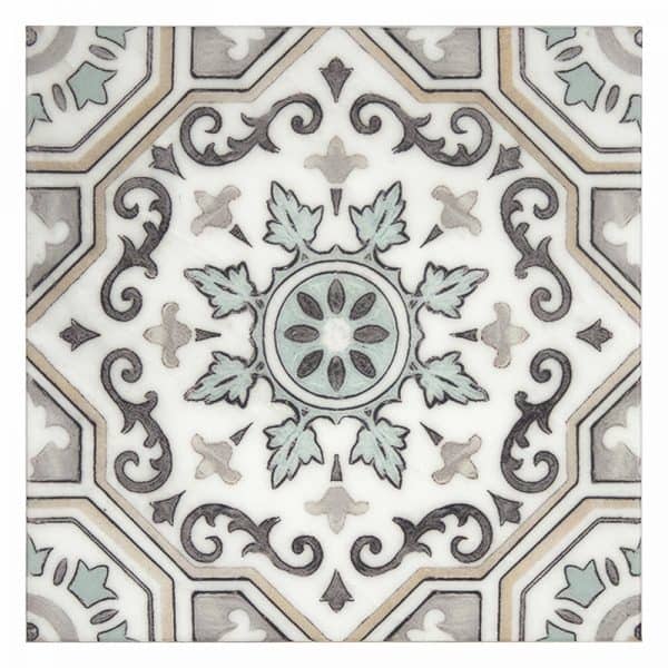 Sanza Sesame field tile, alternate product view, 6"×6"×3/8" size. Premium limestone for floors and walls.