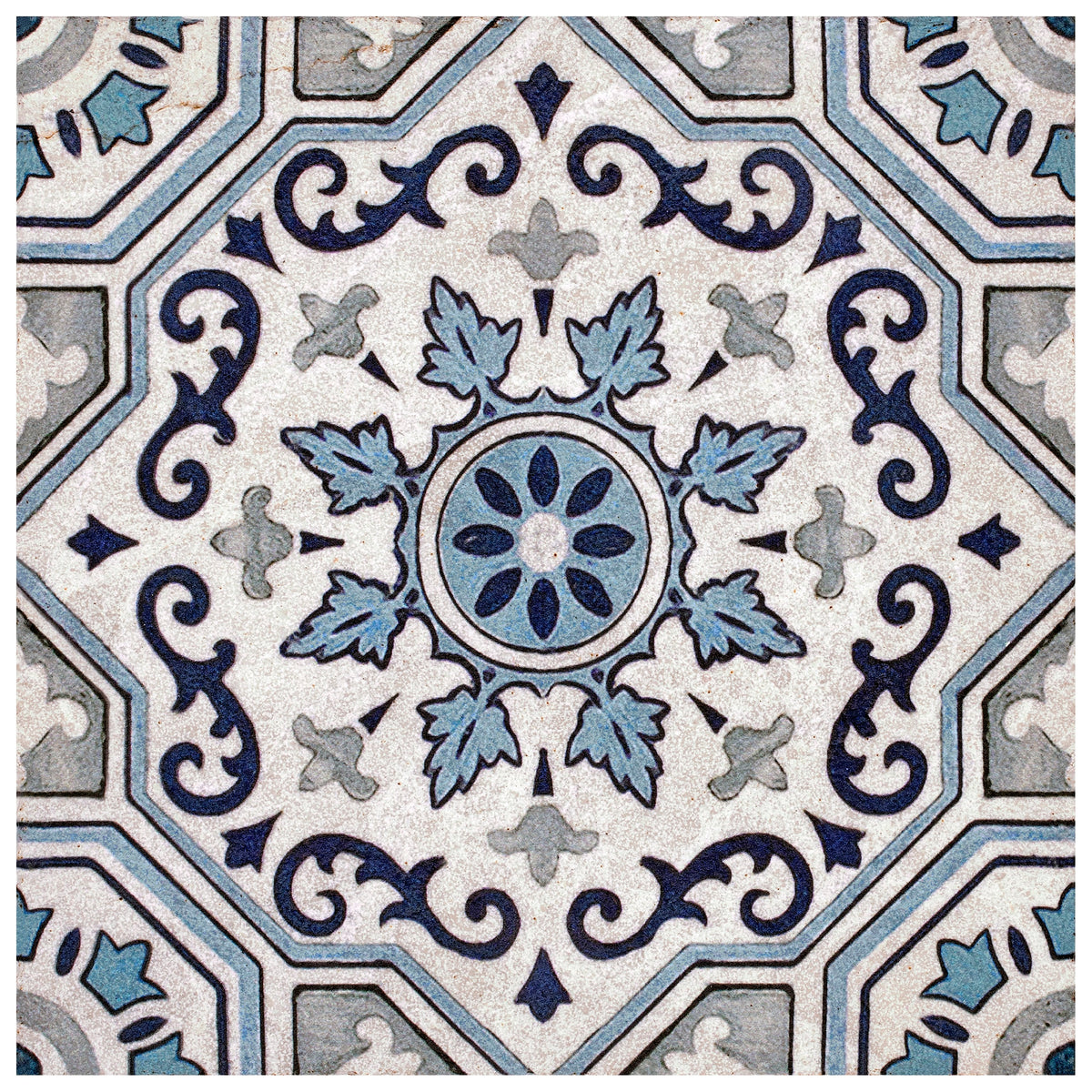 Stone Impressions Sanza Snowflake limestone tile — available at Surface Group