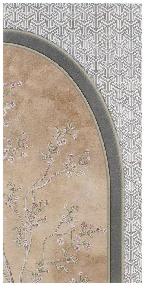Secret Arbor Navy field tile, alternate product view, 6"×12"×3/8" size. Premium dolomite for floors and walls.