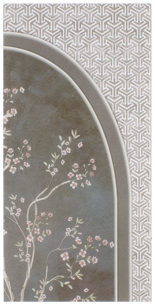 Secret Arbor Navy field tile, alternate product view, 6"×12"×3/8" size. Premium dolomite for floors and walls.