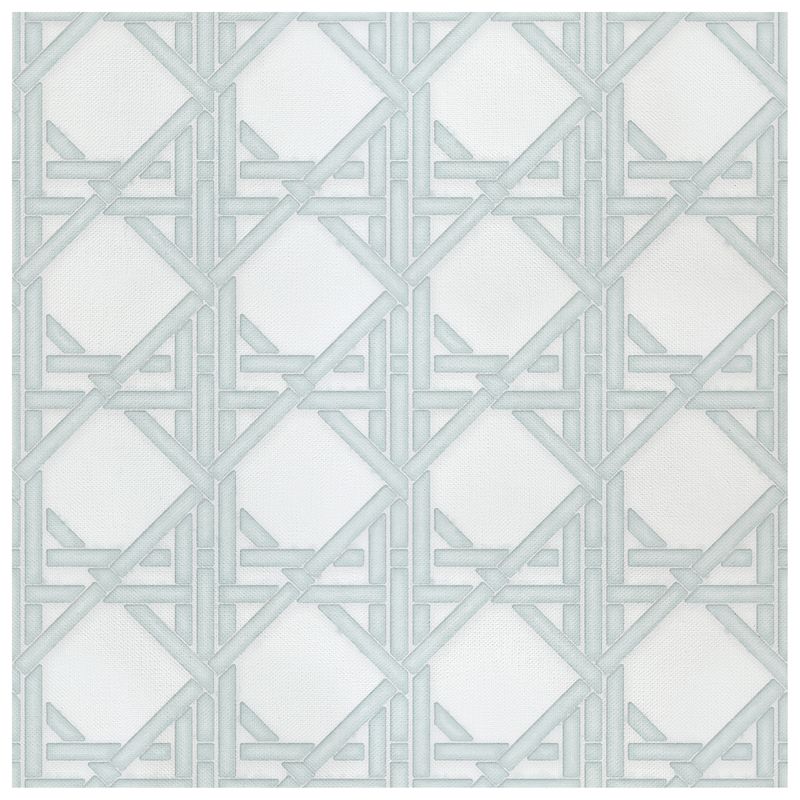 Soft Lattice Sage sprig wallcovering, top-down product view