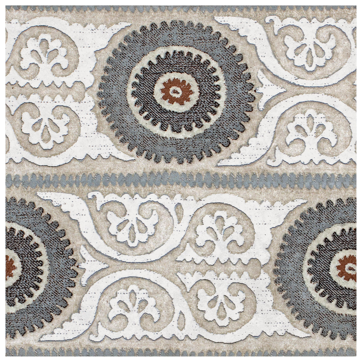 Stone Impressions Suzani Fawnlight limestone tile — available at Surface Group