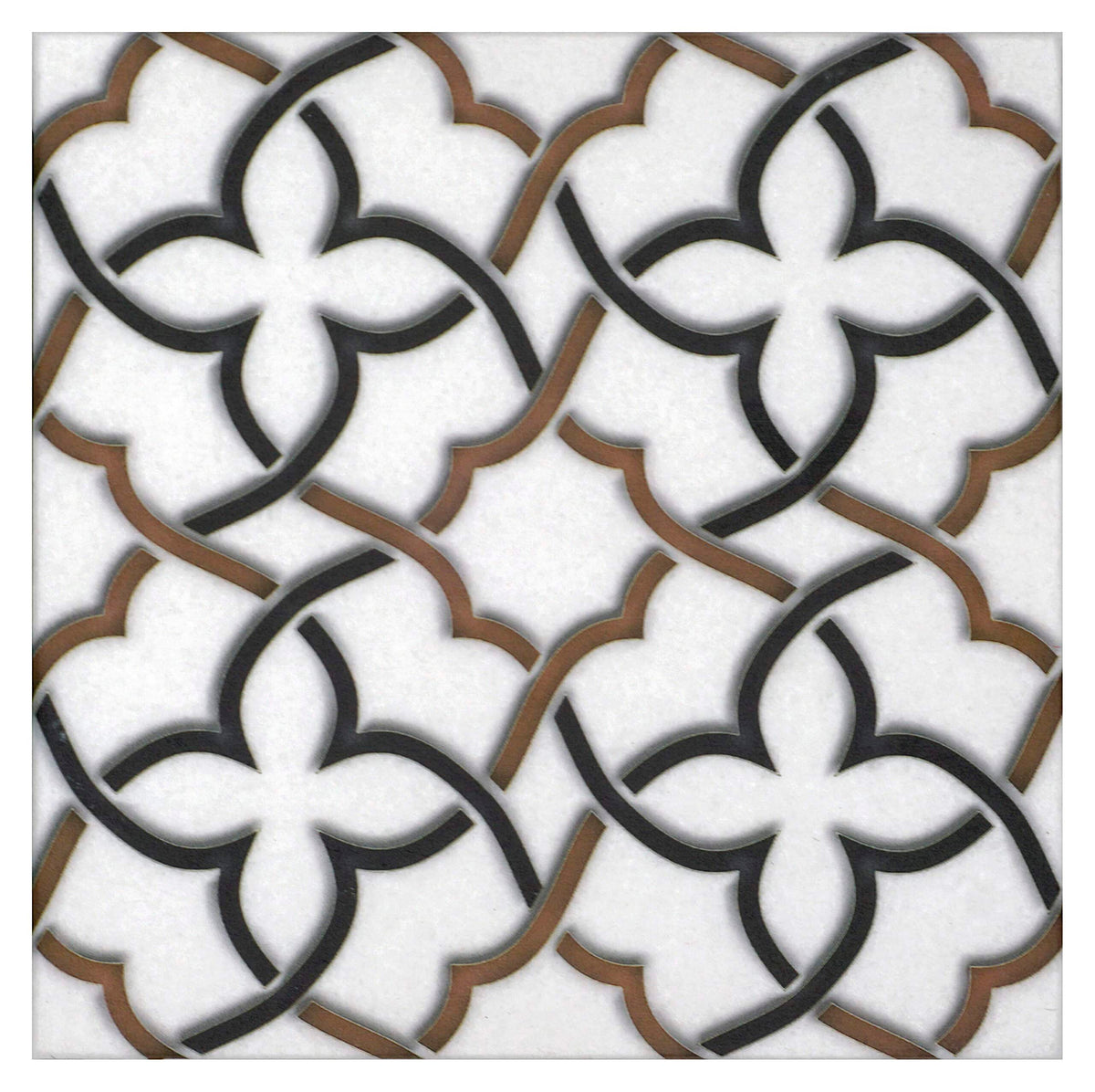 Talula Bluebell field tile, alternate product view, 12"×12"×3/8" size. Premium travertine for floors and walls.