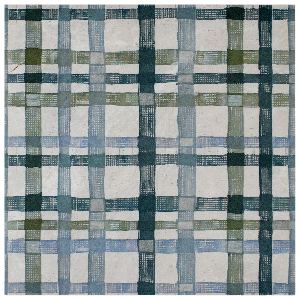 Stone Impressions Tartan Pacifica Blue limestone tile — available at Surface Group