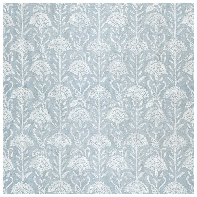 Tessara Bay Blue wallcovering, top-down product view
