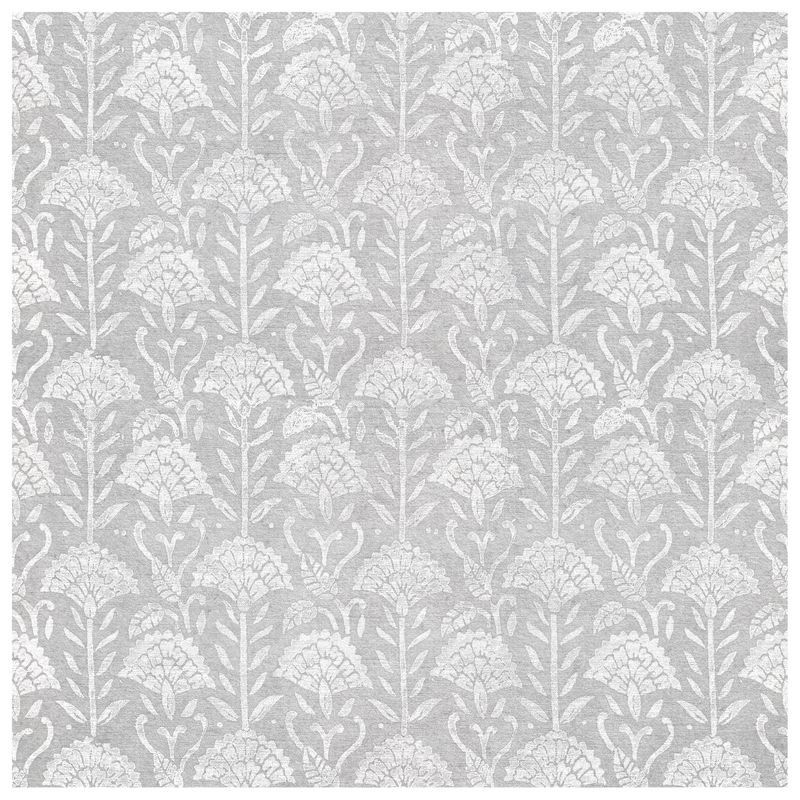 Tessara Loden Grey wallcovering, top-down product view