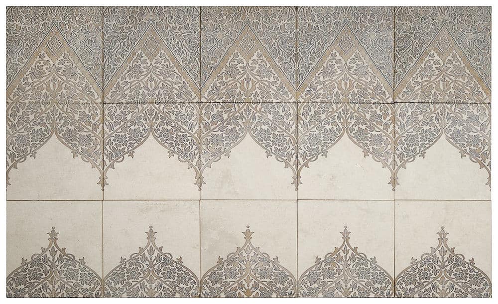 Stone Impressions Truly Lace Feather tile pattern swatch — available at Surface Group