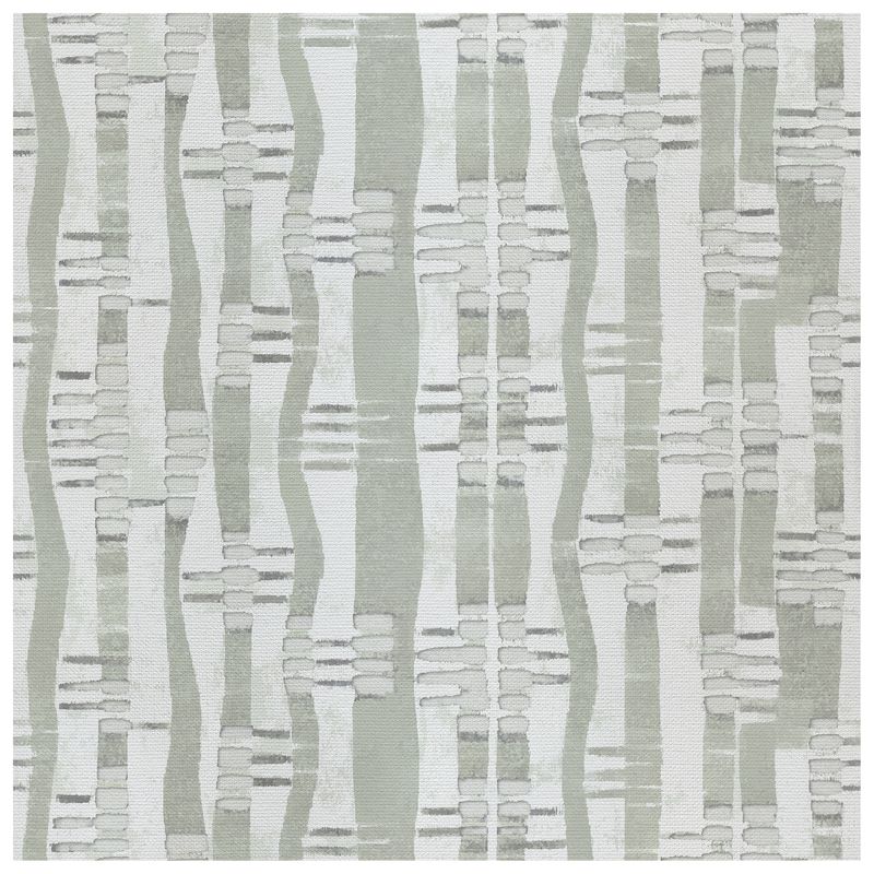 Weft Pistachio Cream wallcovering, top-down product view