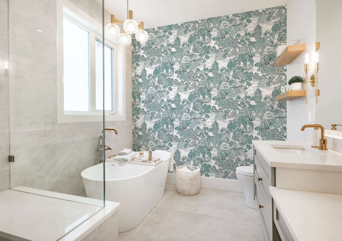Stone Impressions Yanagi tile in a room setting — available at Surface Group