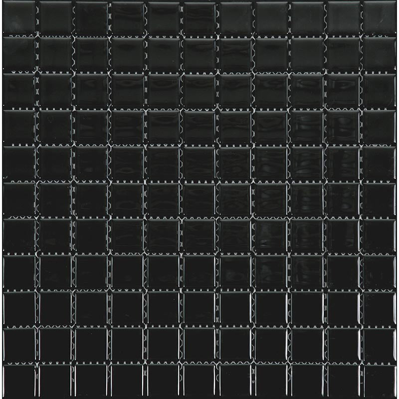COLOR PALETTE: Shadow Matte Straight Stack 1X1 Black Mosaic (11¹³⁄₁₆"X11¹³⁄₁₆"X⅛" | Matte)